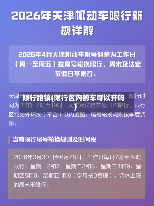 限行跑镇(限行区内的车可以开吗)-第2张图片