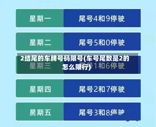 2结尾的车牌号码限号(车号尾数是2的怎么限行)