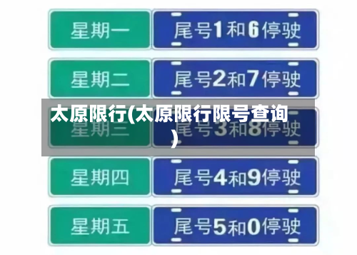 太原限行(太原限行限号查询)-第2张图片