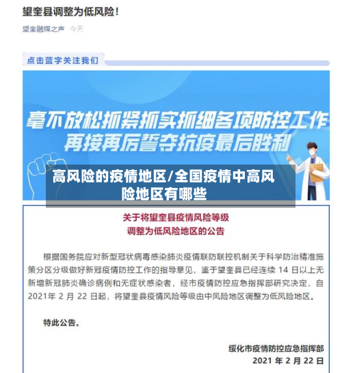 高风险的疫情地区/全国疫情中高风险地区有哪些-第2张图片