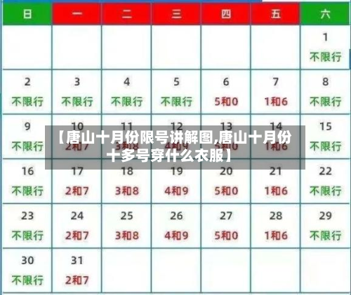 【唐山十月份限号讲解图,唐山十月份十多号穿什么衣服】