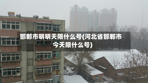 邯郸市明明天限什么号(河北省邯郸市今天限什么号)-第2张图片