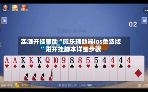 实测开挂辅助“微乐辅助器ios免费版”附开挂脚本详细步骤