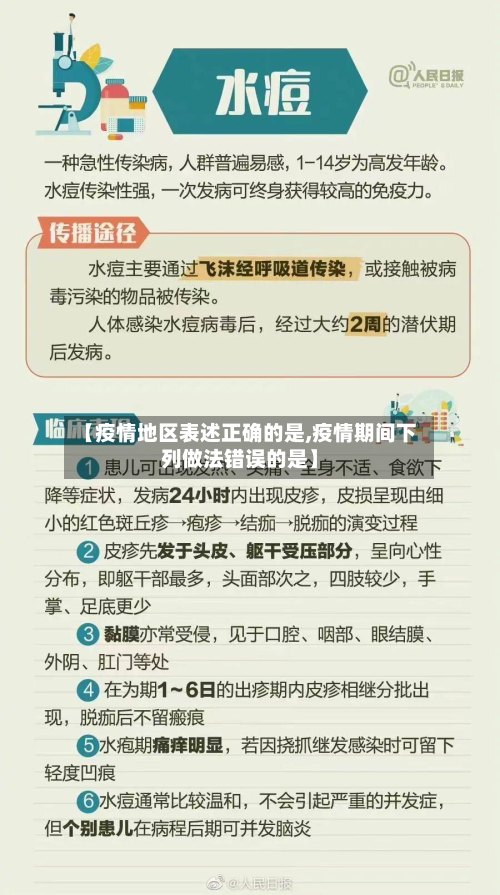 【疫情地区表述正确的是,疫情期间下列做法错误的是】