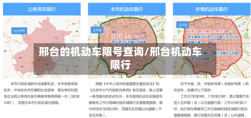 邢台的机动车限号查询/邢台机动车限行-第3张图片