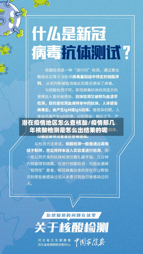 潜在疫情地区怎么查核酸/疫情那几年核酸检测是怎么出结果的呢