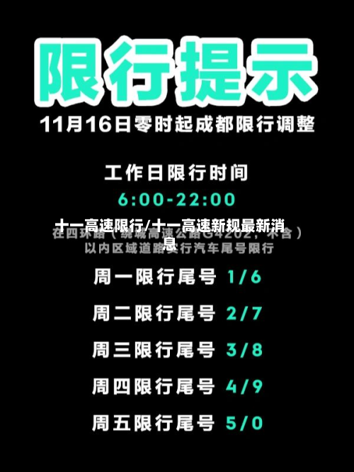 十一高速限行/十一高速新规最新消息-第2张图片