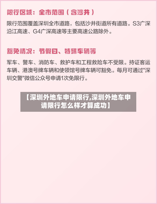 【深圳外地车申请限行,深圳外地车申请限行怎么样才算成功】-第2张图片