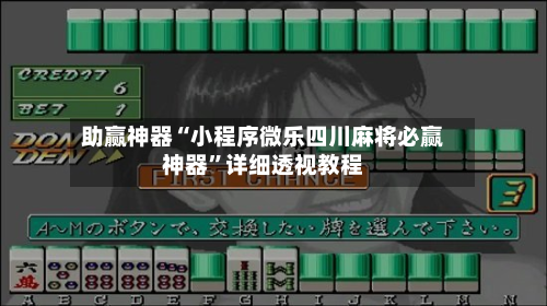 助赢神器“小程序微乐四川麻将必赢神器”详细透视教程-第3张图片