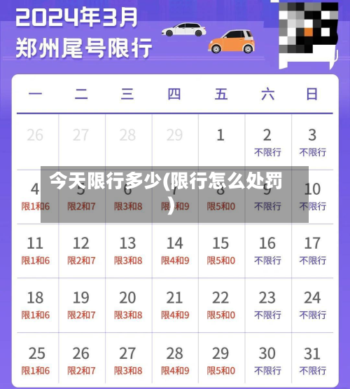 今天限行多少(限行怎么处罚)-第2张图片