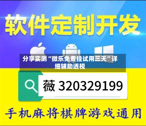分享实测“微乐免费挂试用三天”详细辅助透视-第3张图片