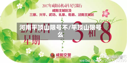 河南平顶山限号不/平顶山限号么-第2张图片