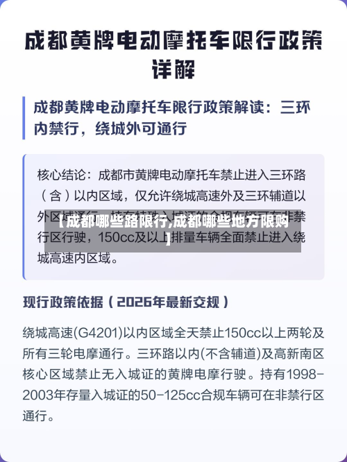 【成都哪些路限行,成都哪些地方限购】-第2张图片