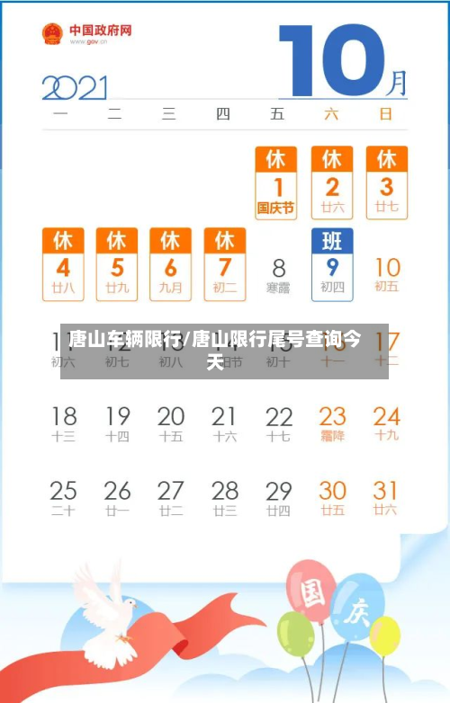 唐山车辆限行/唐山限行尾号查询今天