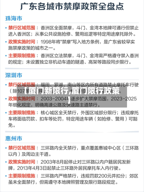 【厦门新限行,厦门限行政策】