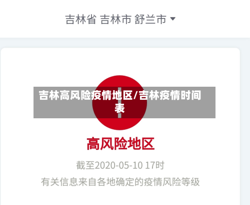 吉林高风险疫情地区/吉林疫情时间表