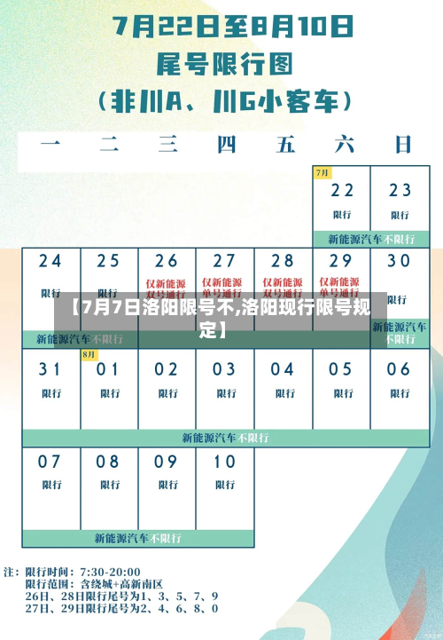 【7月7日洛阳限号不,洛阳现行限号规定】