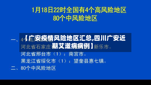 【广安疫情风险地区汇总,四川广安近期艾滋病病例】