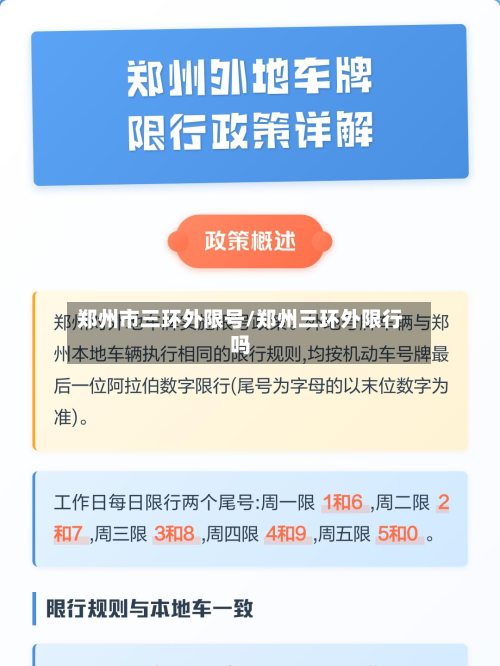 郑州市三环外限号/郑州三环外限行吗