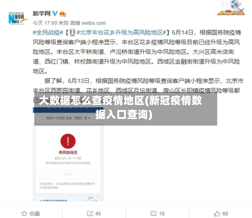 大数据怎么查疫情地区(新冠疫情数据入口查询)