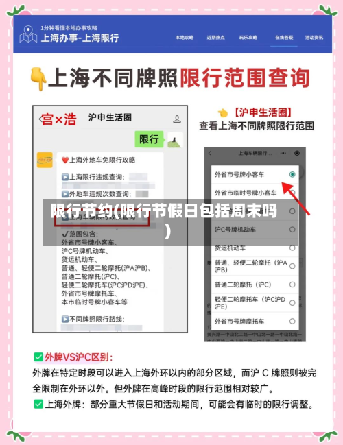 限行节约(限行节假日包括周末吗)