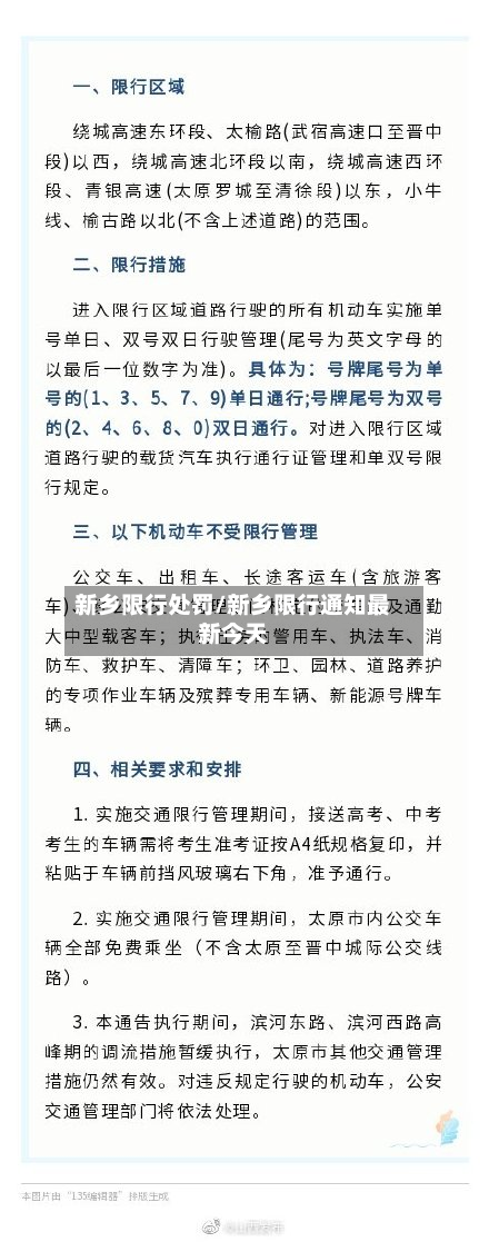 新乡限行处罚/新乡限行通知最新今天