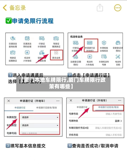 【厦门本地车牌限行,厦门车牌限行政策有哪些】
