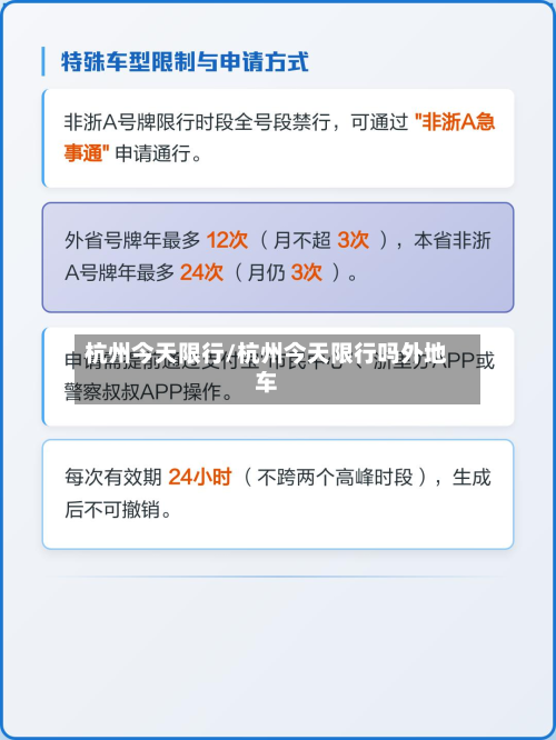 杭州今天限行/杭州今天限行吗外地车-第2张图片