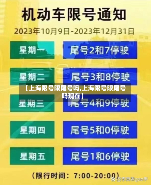 【上海限号限尾号吗,上海限号限尾号吗现在】