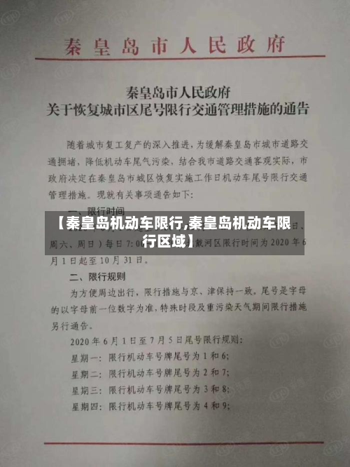 【秦皇岛机动车限行,秦皇岛机动车限行区域】