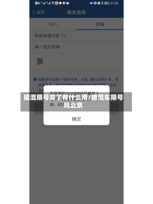 插混限号买了有什么用/插混车限号吗北京