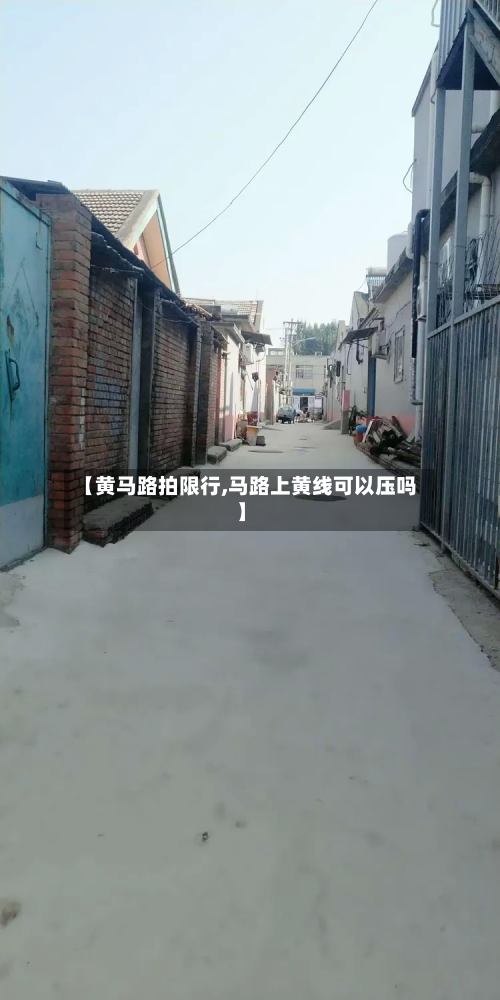 【黄马路拍限行,马路上黄线可以压吗】-第2张图片