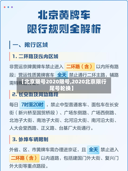 【北京限号2020限号,2020北京限行尾号轮换】-第2张图片