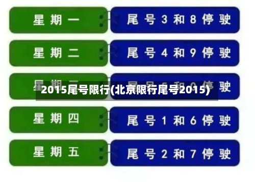 2015尾号限行(北京限行尾号2015)