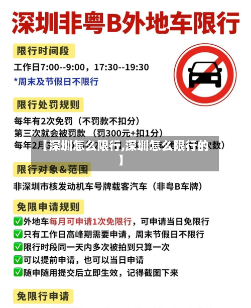 【深圳怎么限行,深圳怎么限行的】