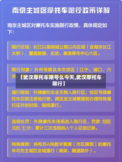 【武汉摩托车限号么今天,武汉摩托车限行】