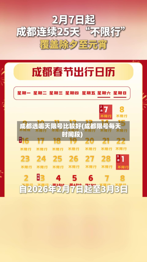 成都选哪天限号比较好(成都限号每天时间段)