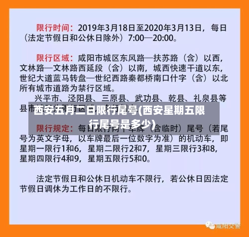 西安五月二日限行尾号(西安星期五限行尾号是多少)