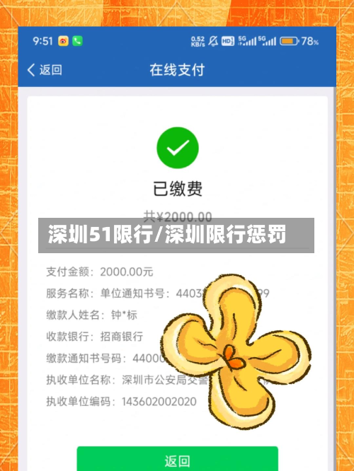 深圳51限行/深圳限行惩罚