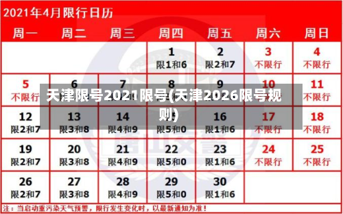 天津限号2021限号(天津2026限号规则)