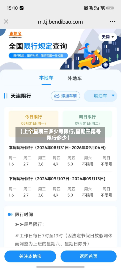 【上个星期三多少号限行,星期三尾号限行多少】-第2张图片