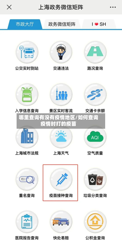 哪里查询有没有疫情地区/如何查询疫情时打的疫苗-第2张图片