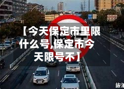 【今天保定市里限什么号,保定市今天限号不】-第2张图片